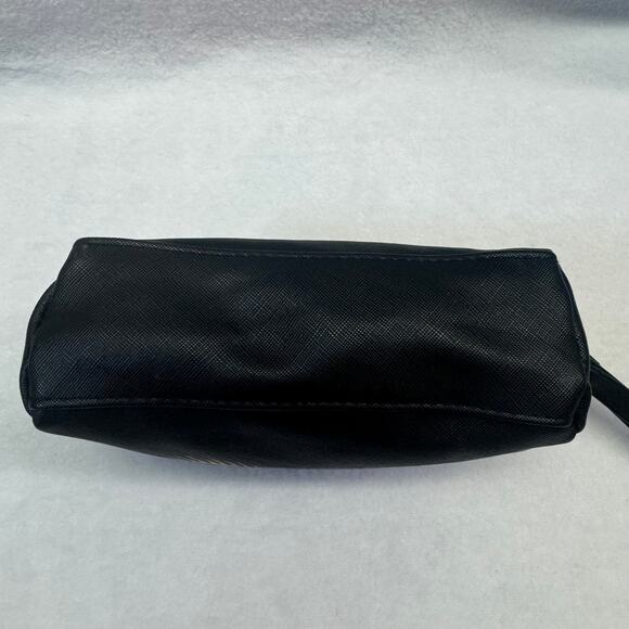 SEPHORA Makeup Cosmetics Travel Toiletry Bag Black Pouch Hot Gold Eyelashes Glam - Picture 6 of 9
